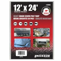 Buy 😀 Discount 🎉 Erickson Heavy Duty Silver Poly Tarp 🥰 🥰 -Ranch Shop 1010967new 1