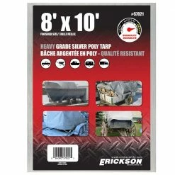 Buy 😀 Discount 🎉 Erickson Heavy Duty Silver Poly Tarp 🥰 🥰 -Ranch Shop 1010969new
